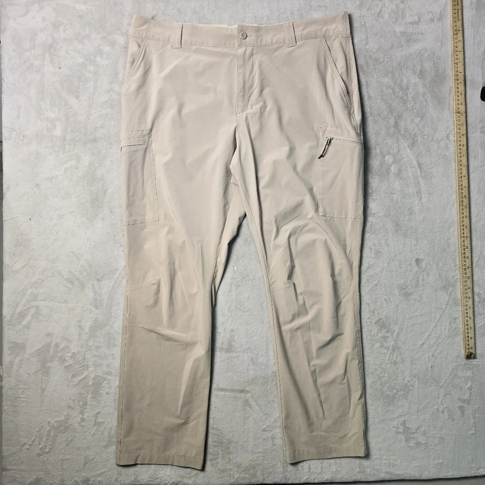 Columbia PFG Omni-Shield Pants Men Biege 40x32  Hiking Fishing